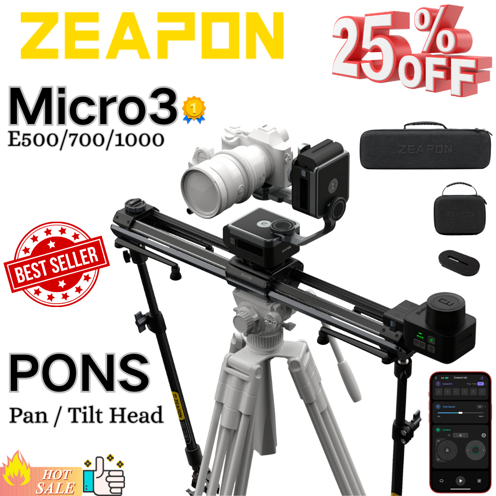 Camera Slider Rail - ZEAPON Micro 3 E500 E700 E1000