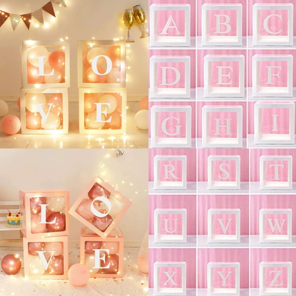 Photography Prompt - DIY Letter Balloon Boxes, A-Z Alphabet