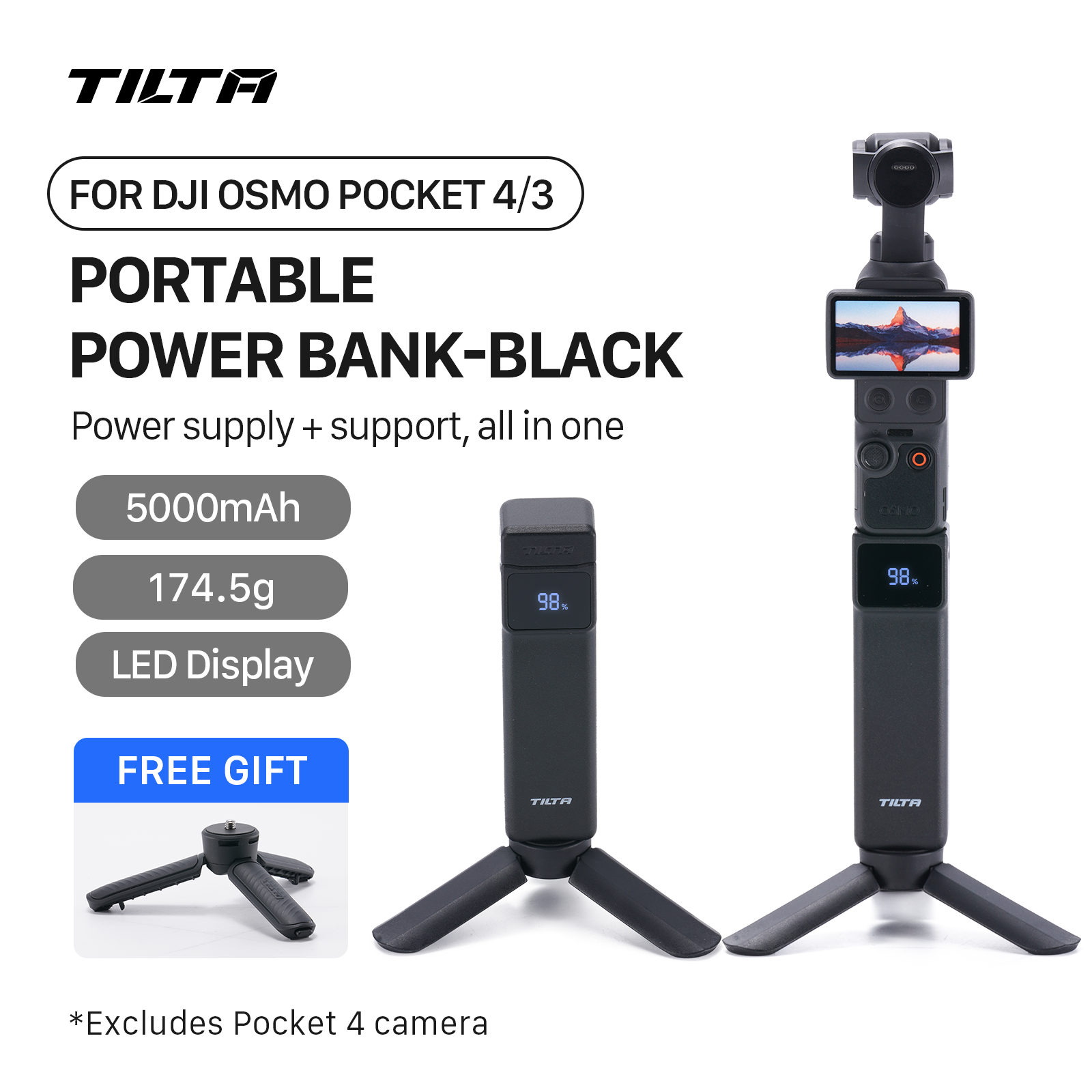 Camera Battery Grip - TILTA Power Battery Handle For DJI