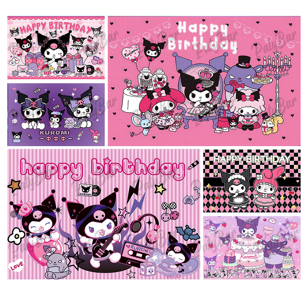 Cute Purple Pink Kuromi Backdr - Photography Cheat Sheet 评论和价格