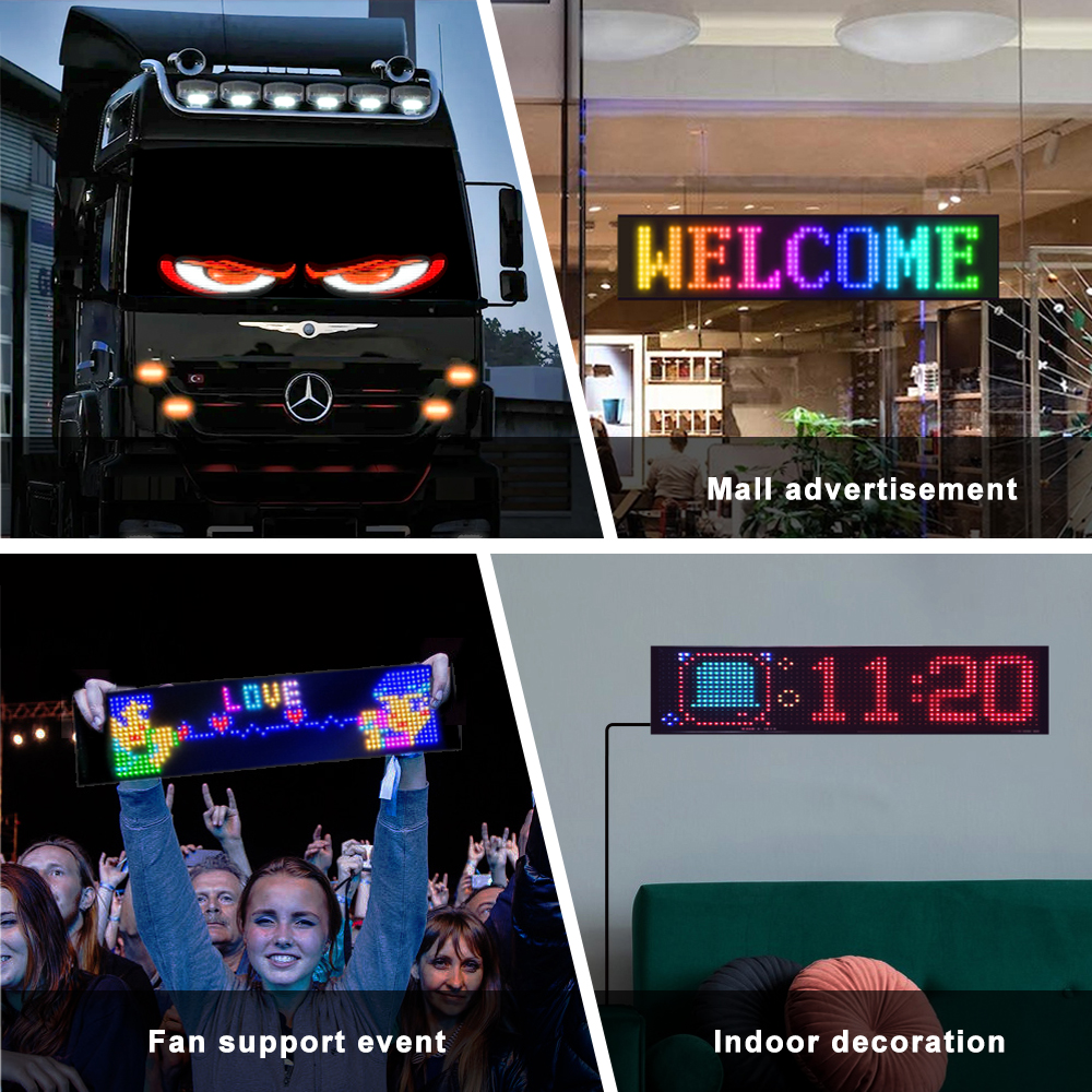 Demon Eyes Car LED Logo APP LE - Pixel Art Led Panel 评论和价格