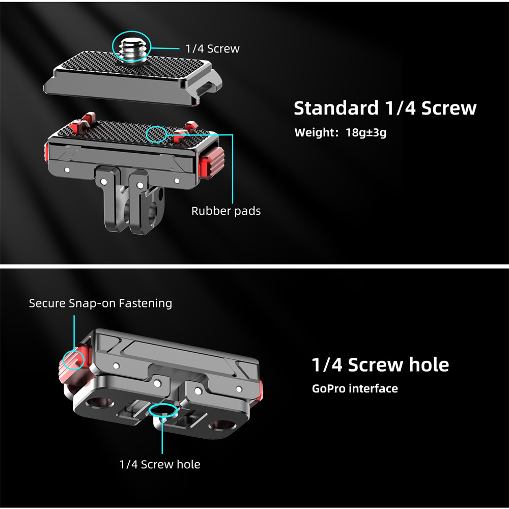 New Magnetic Quick Release Ada - Camera Cage Baseplate 评论和价格