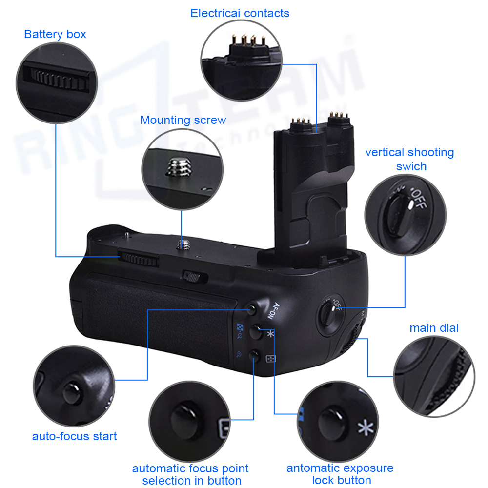Vertical Battery Grip BG-E7 fo - Camera Battery Grip 评论和价格
