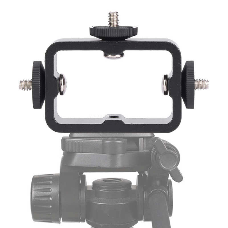 3 in 1 Holder Head Mount Flash - Camera Cage Baseplate 评论和价格
