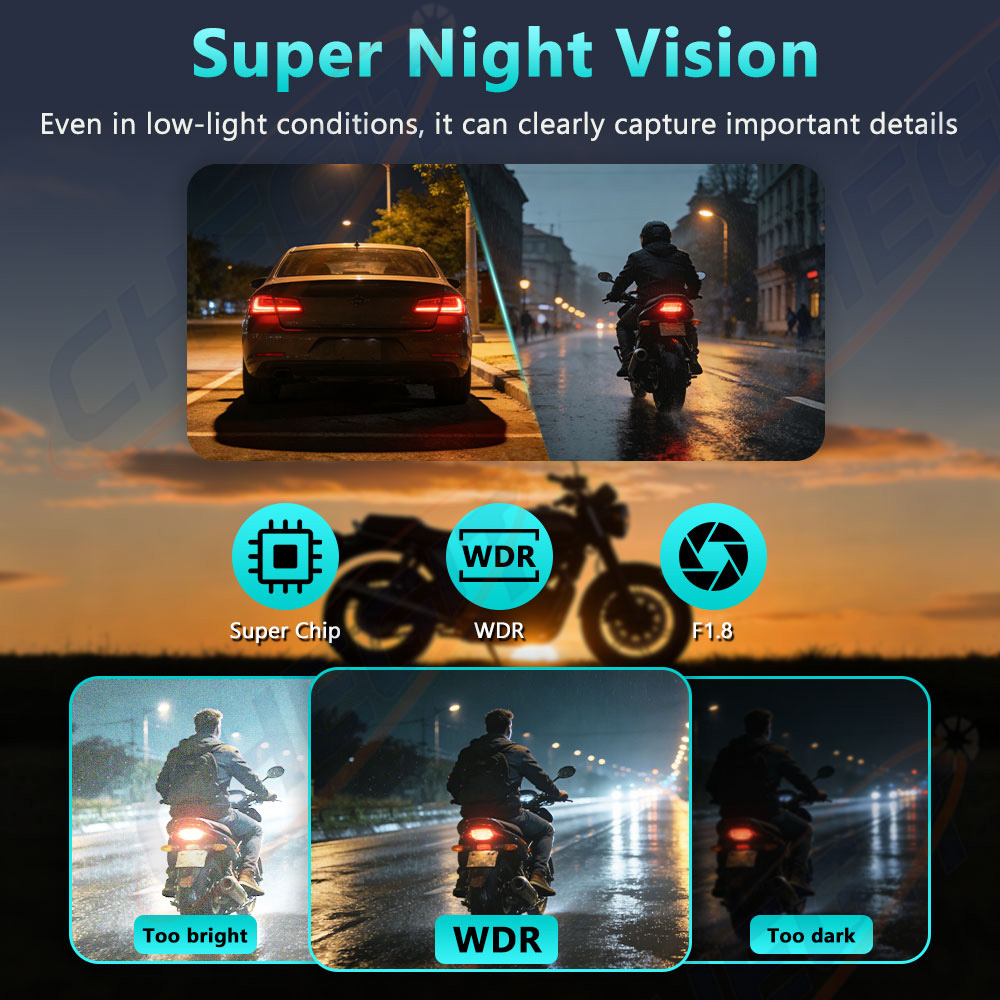 New 2K HD Motorcycle DVR Water - Photographic Memory 评论和价格