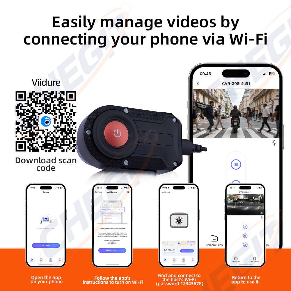 New 2K HD Motorcycle DVR Water - Photographic Memory 评论和价格