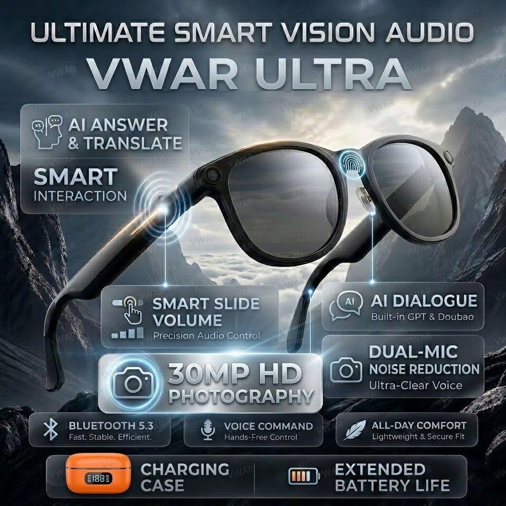 VWAR Smart Glasses with 3600mA - Photography Xiaomi 评论和价格