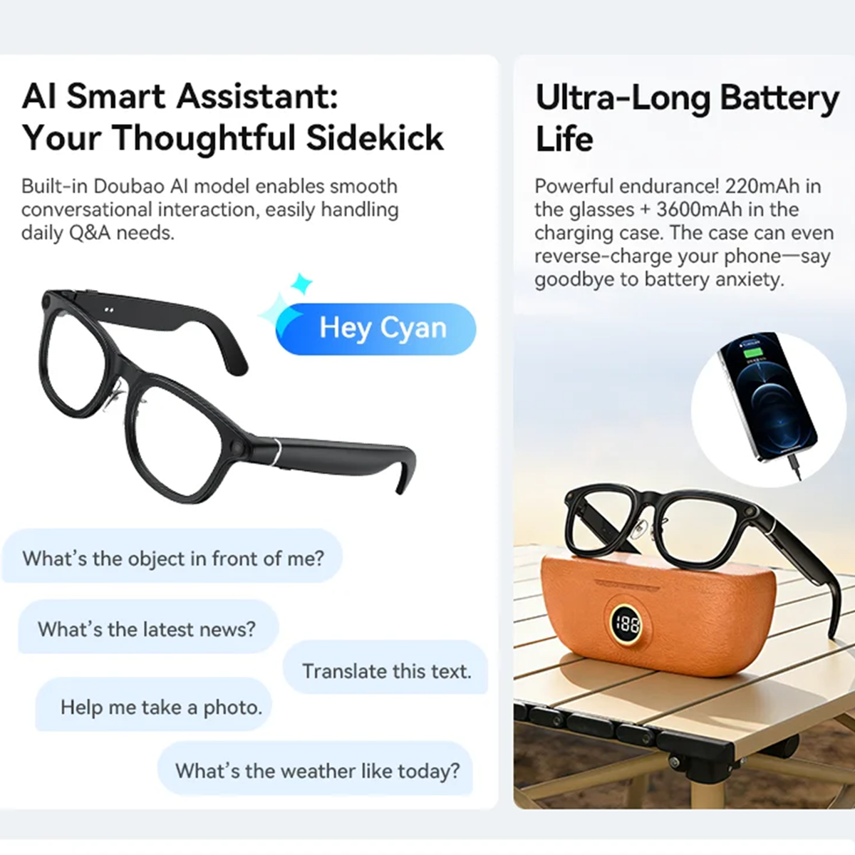 VWAR Smart Glasses with 3600mA - Photography Xiaomi 评论和价格