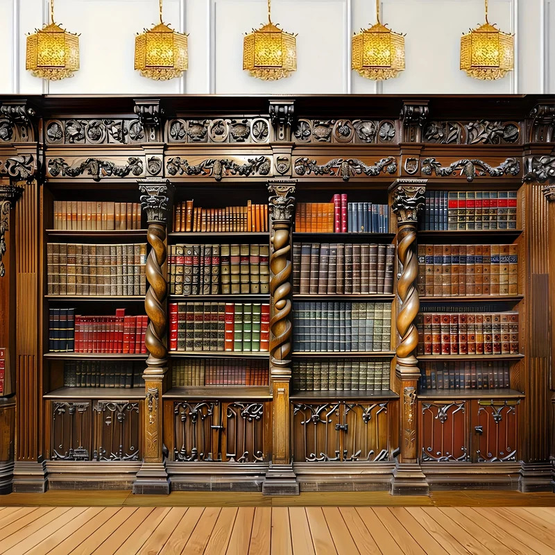 Vintage bookshelves on old boo - Photography Yearbook 评论和价格
