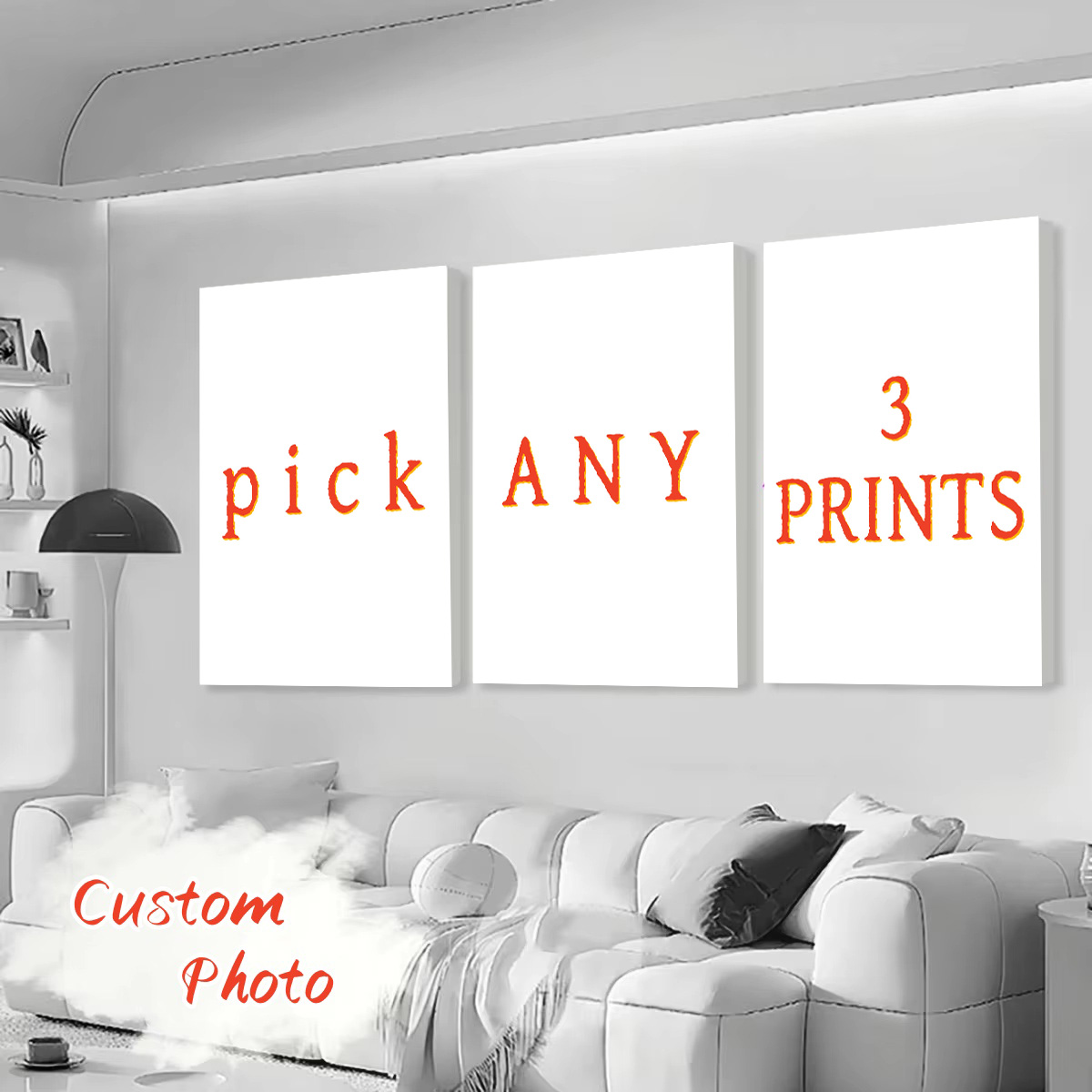 3pcs/set Custom Canvas Printin - Photography Course 评论和价格