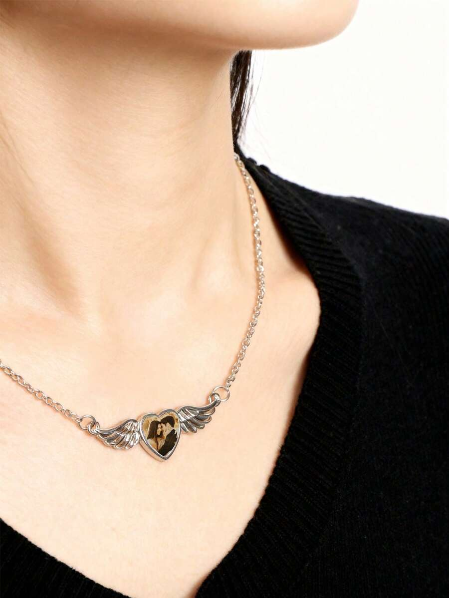 Custom image angel wings neckl - Photographic Memory 评论和价格