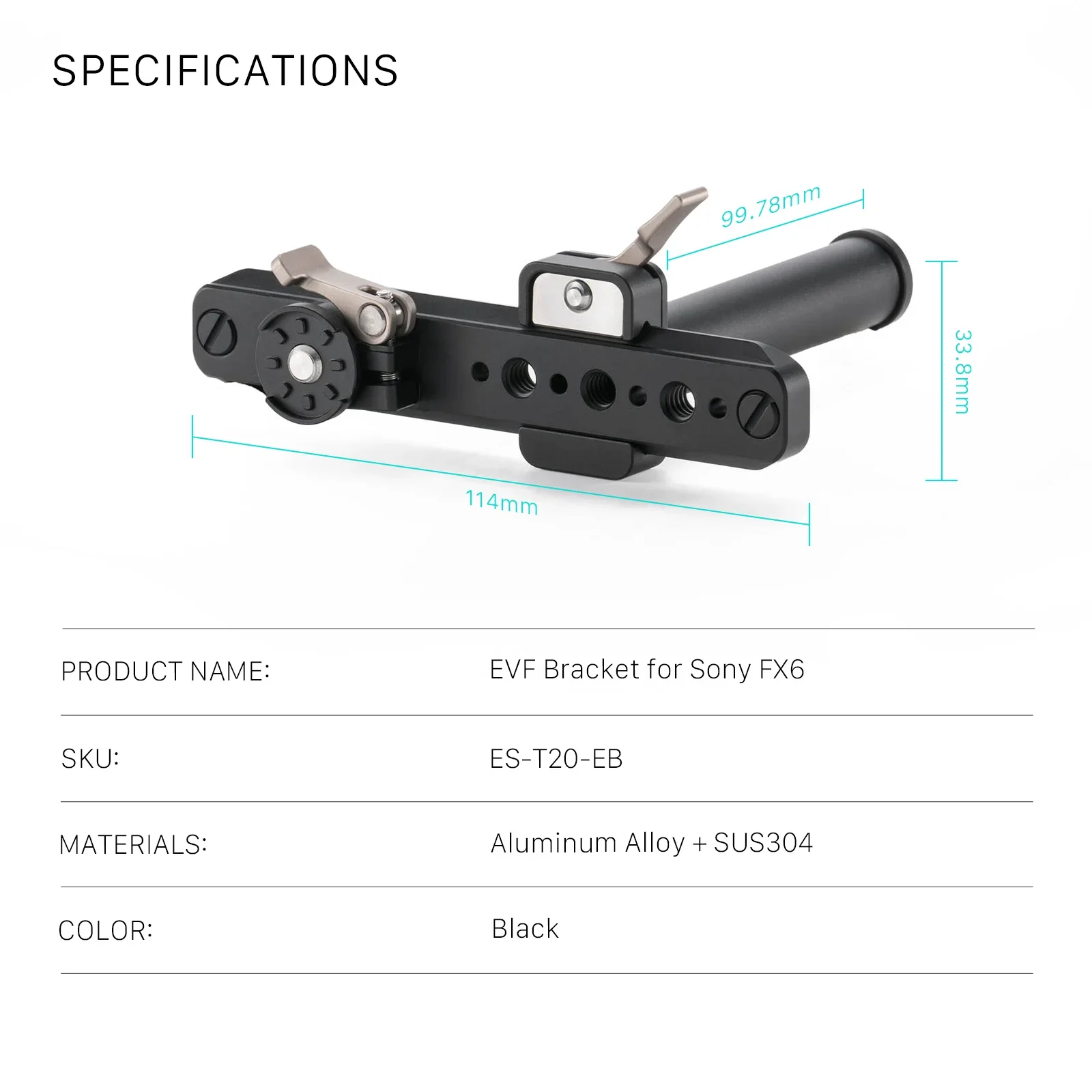 TILTA ES-T20-EB EVF Bracket fo - Camera Cage Baseplate 评论和价格