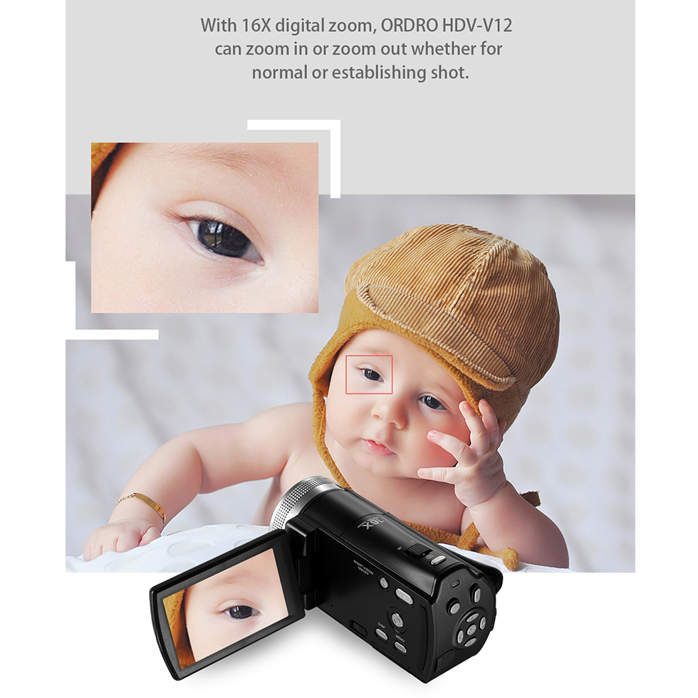 Ordro V12 Vlog Video Camera Di - Photography Prompt 评论和价格
