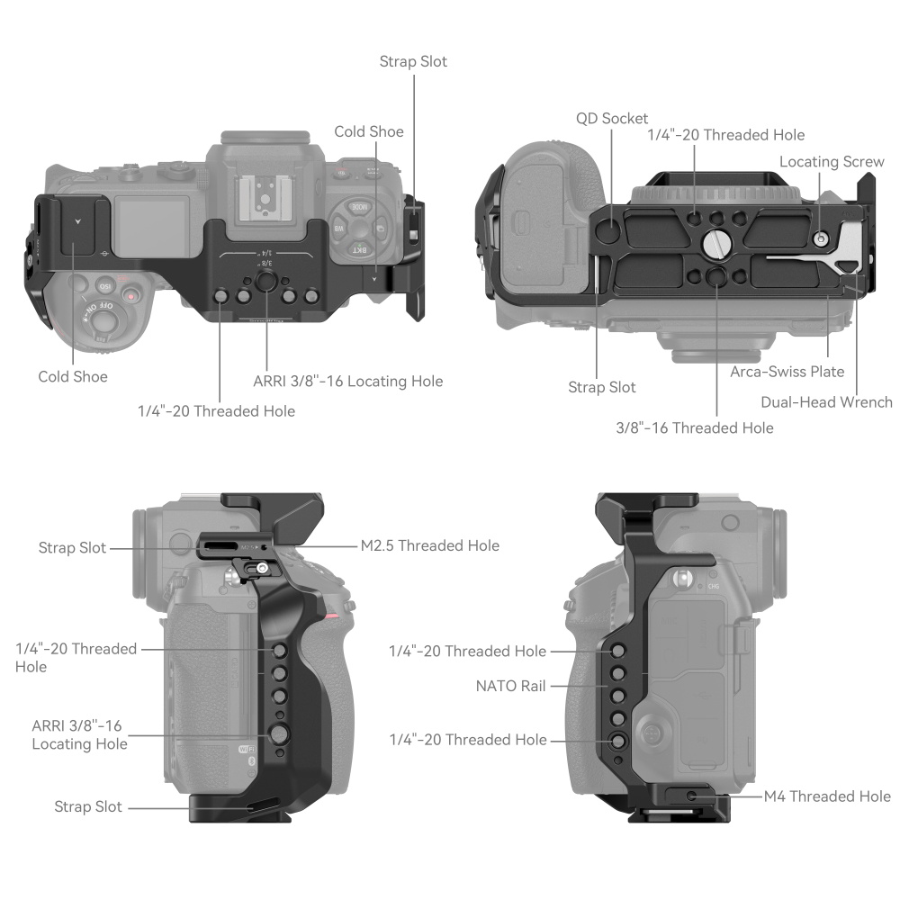 SmallRig Camera Cage for Nikon - Camera Battery Grip 评论和价格