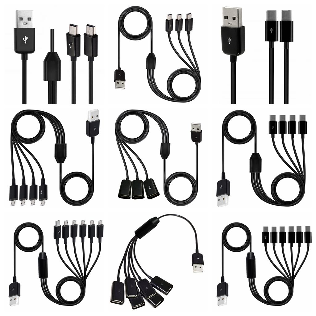 Type-C USB 1 To 2 3 4 6 Port T - Photography Date 评论和价格