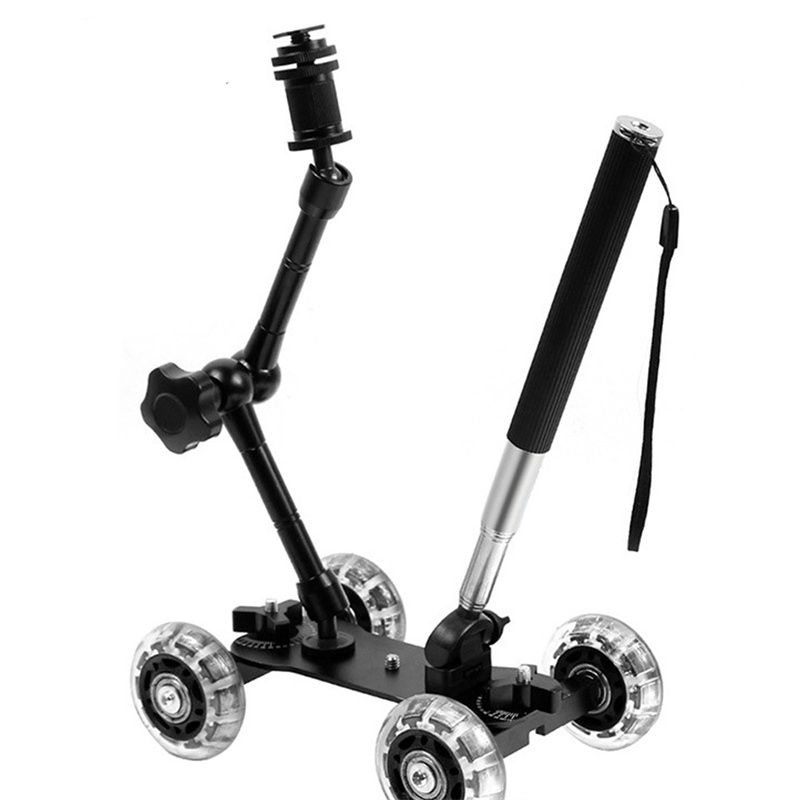 Mobile Rolling Sliding Dolly S - Camera Slider Rail 评论和价格