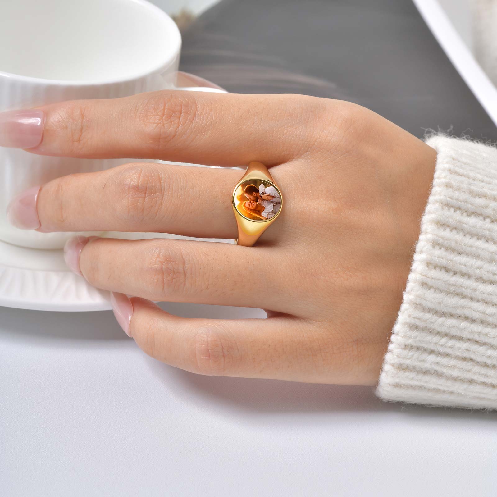 Custom Photo Signet Ring for W - Photographic Memory 评论和价格