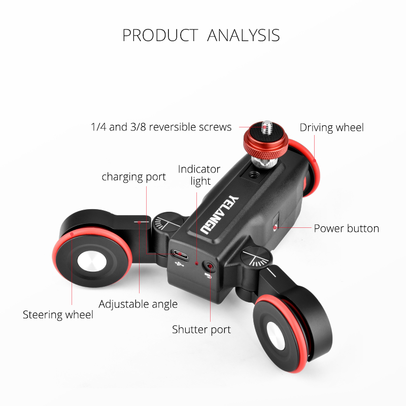 YELANGU L5 Motorized Camera Sl - Camera Slider Rail 评论和价格