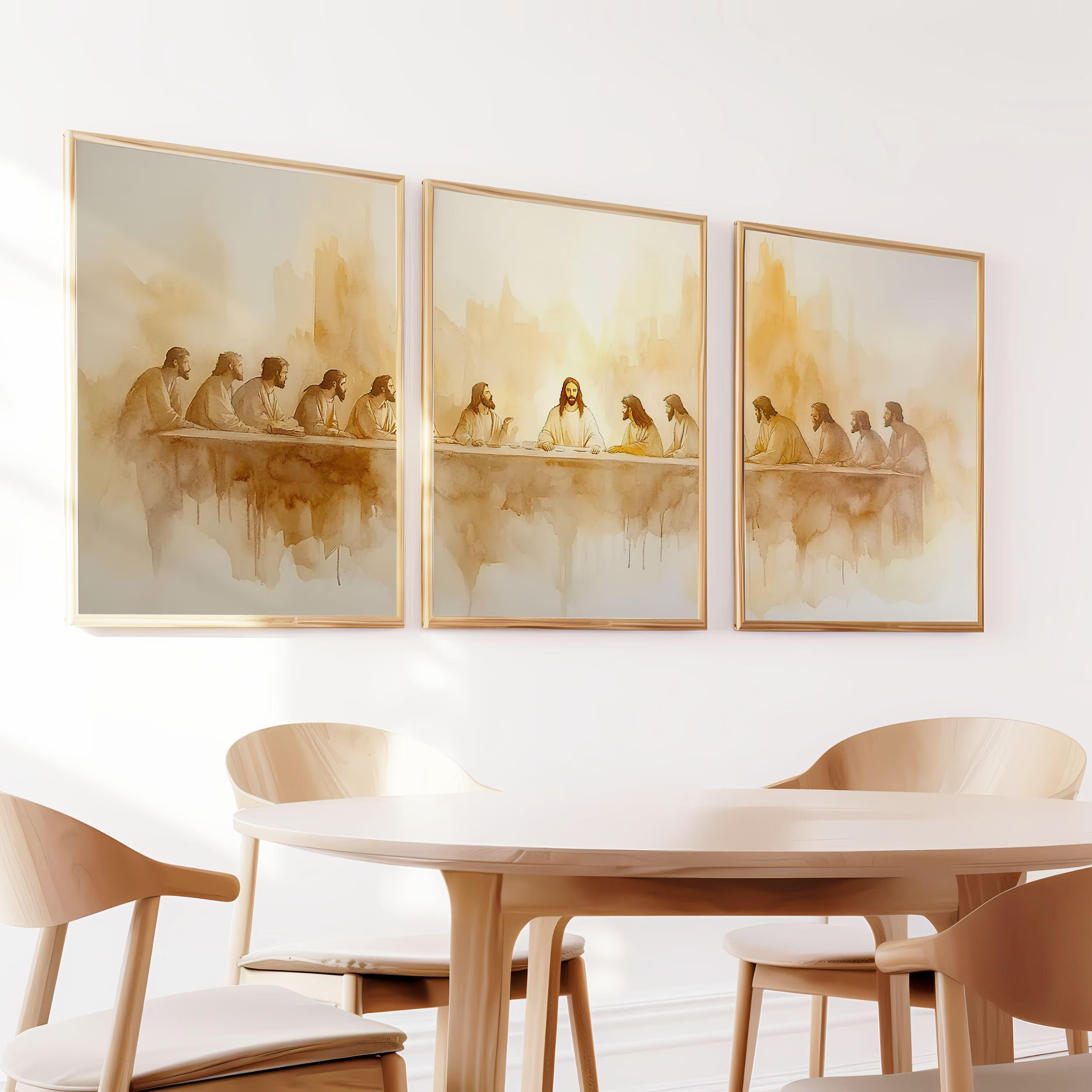 3pcs/set The Last Supper Wall  - Photography Course 评论和价格