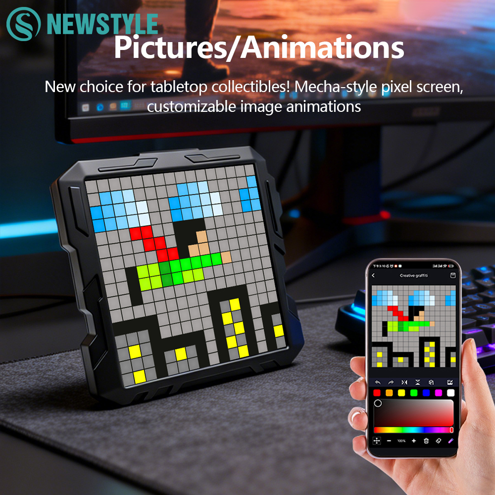 Smart Bluetooth Pixel Frame Ni - Pixel Art Led Panel 评论和价格