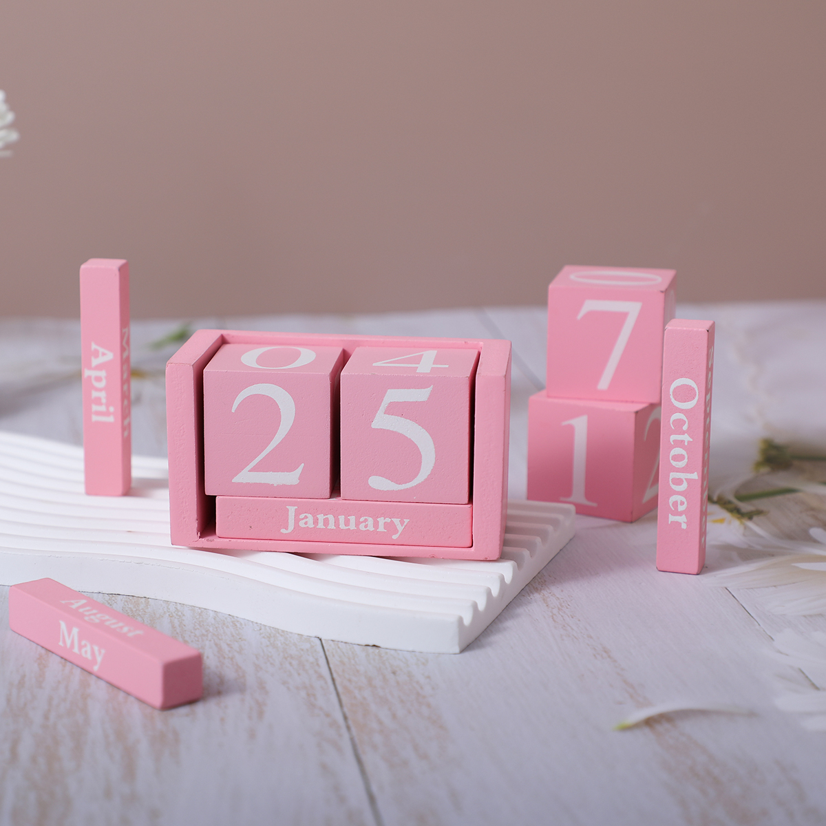 1set（6pcs）Vintage Wooden Perpe - Photography Date 评论和价格