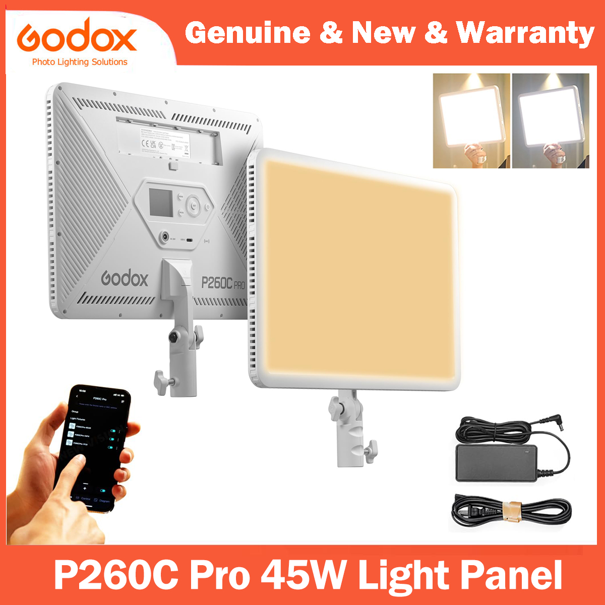 Godox P260C Pro LED Video Ligh - Pixel Art Led Panel 评论和价格