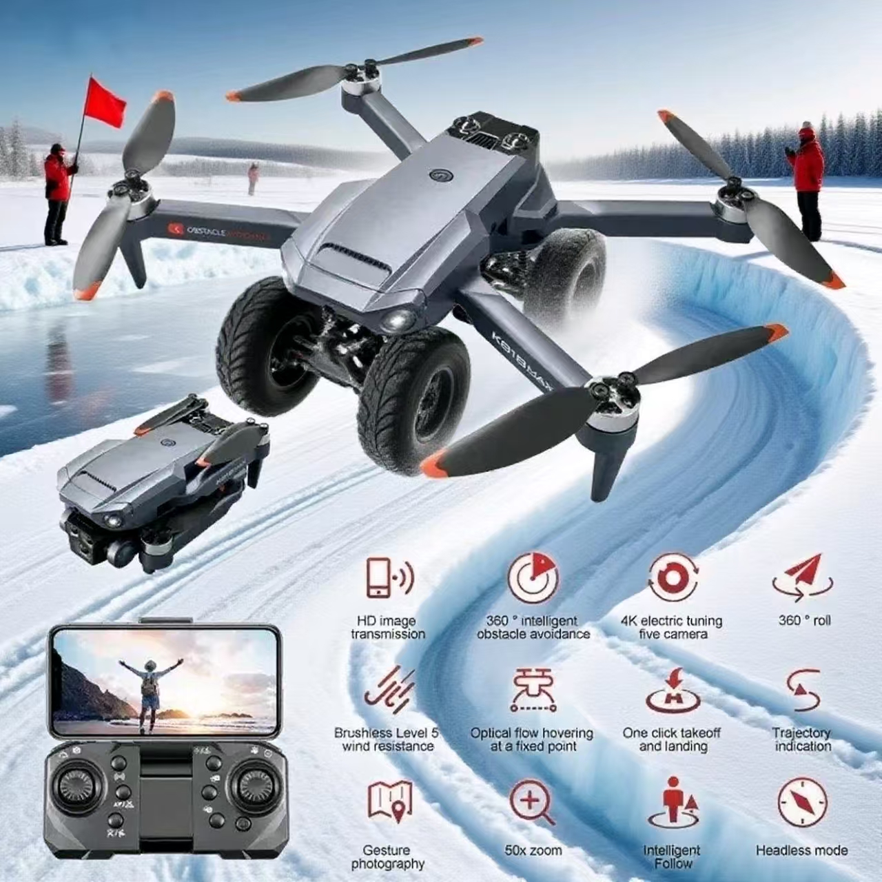 Pro 4K GPS Drone 3KM FPV RC Qu - Photography Hd 评论和价格