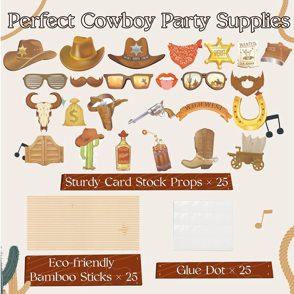 Wild West Cowboy Photo Booth P - Photography Prompt 评论和价格