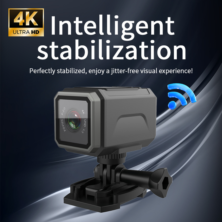 4K EIS Action Camera 125° Wide - Photography Date 评论和价格