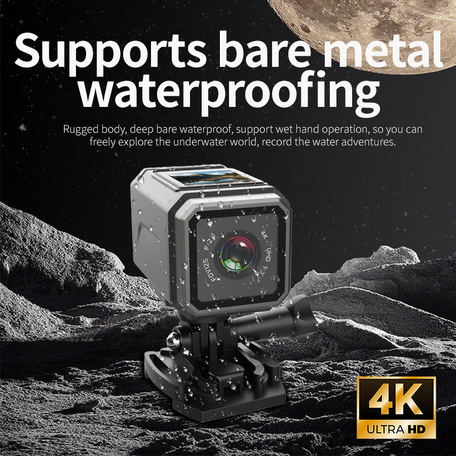 4K EIS Action Camera 125° Wide - Photography Date 评论和价格