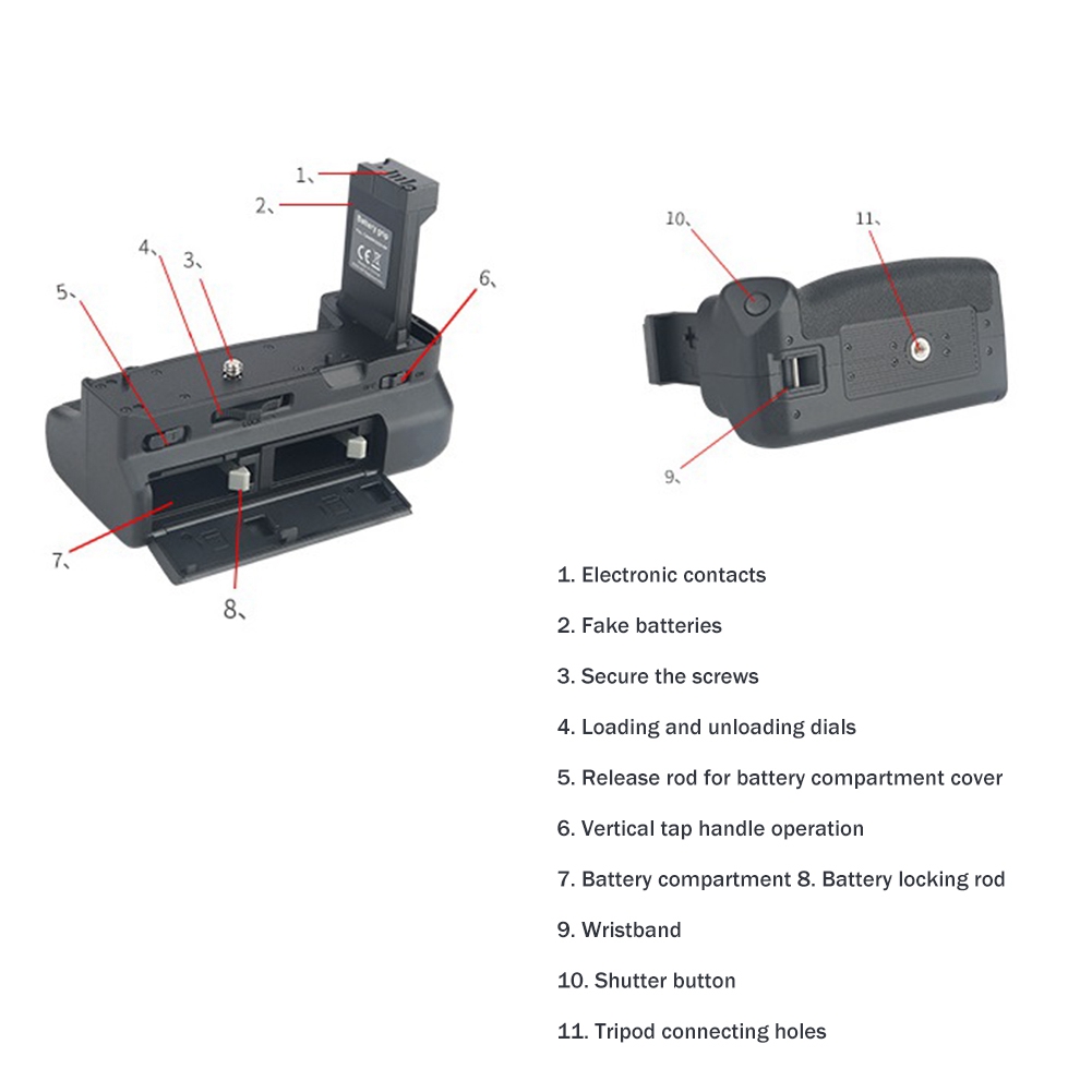 T35C SLR Camera Handle Vertica - Camera Battery Grip 评论和价格