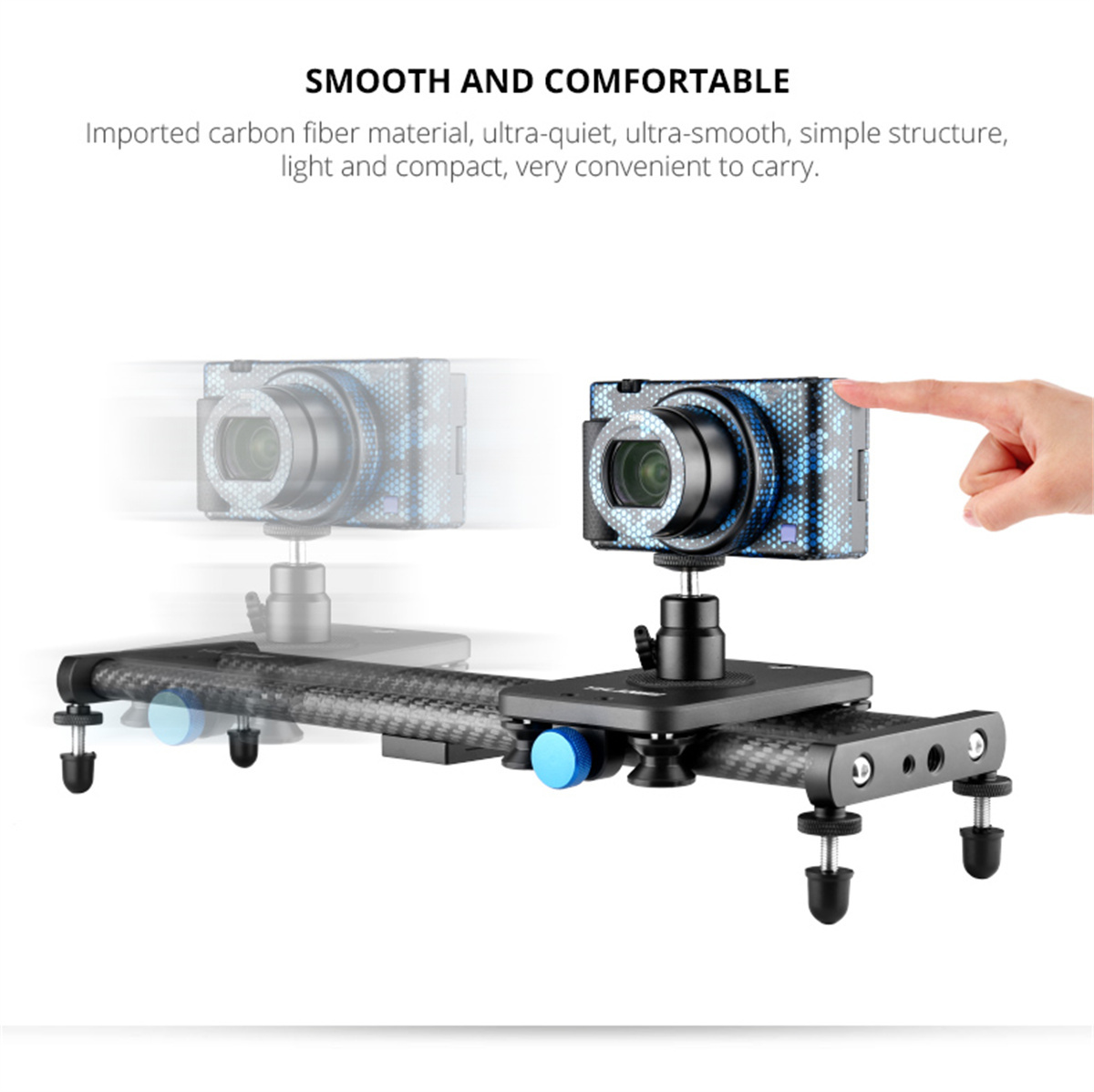 YELANGU 40CM Carbon Fiber Came - Camera Slider Rail 评论和价格