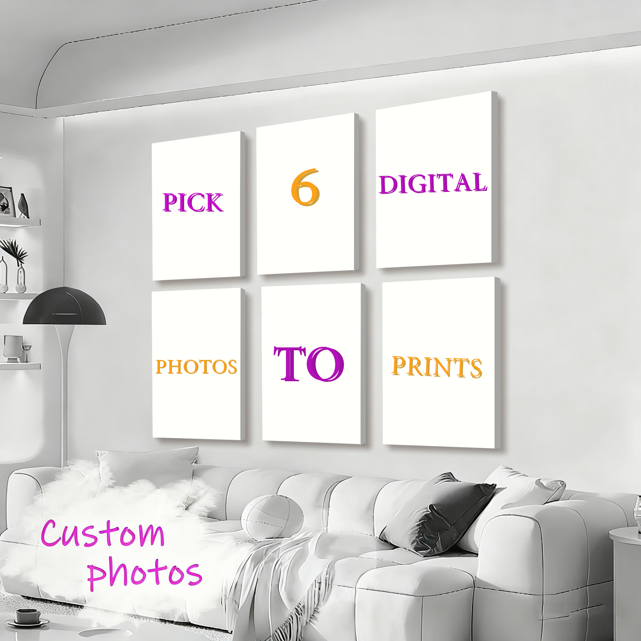 6pcs/set Custom Canvas Prints  - Photography Course 评论和价格