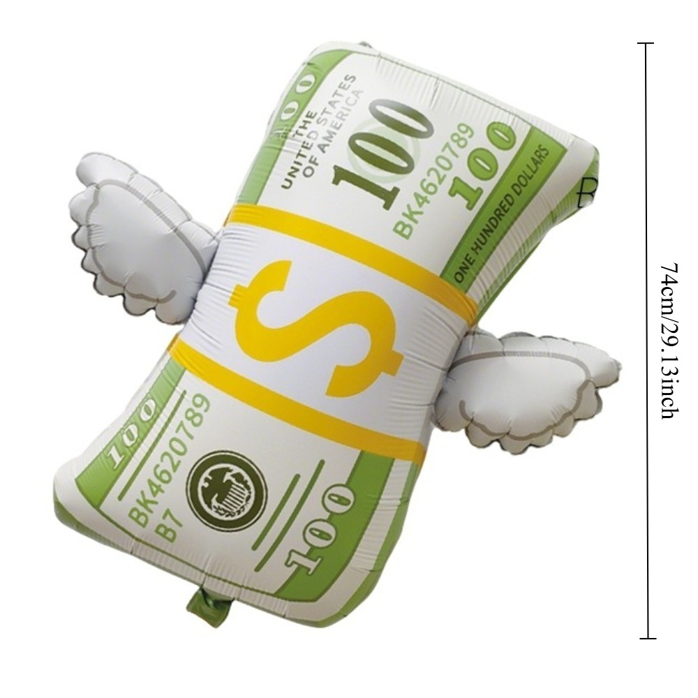 5pcs Money Foil Balloons 100 D - Photography Prompt 评论和价格